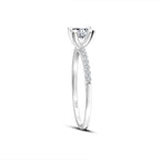 0,42 Carat Diamond Round Solitaire Engagement Ring