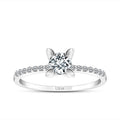 0,62 Carat Diamond Round Solitaire Engagement Ring