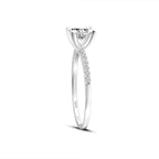 0,62 Carat Diamond Round Solitaire Engagement Ring
