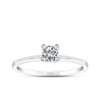 0,30 Carat Diamond Round Solitaire Engagement Ring
