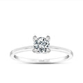 0,50 Carat Diamond Round Solitaire Engagement Ring
