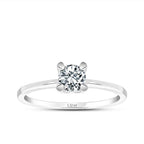 0,50 Carat Diamond Round Solitaire Engagement Ring