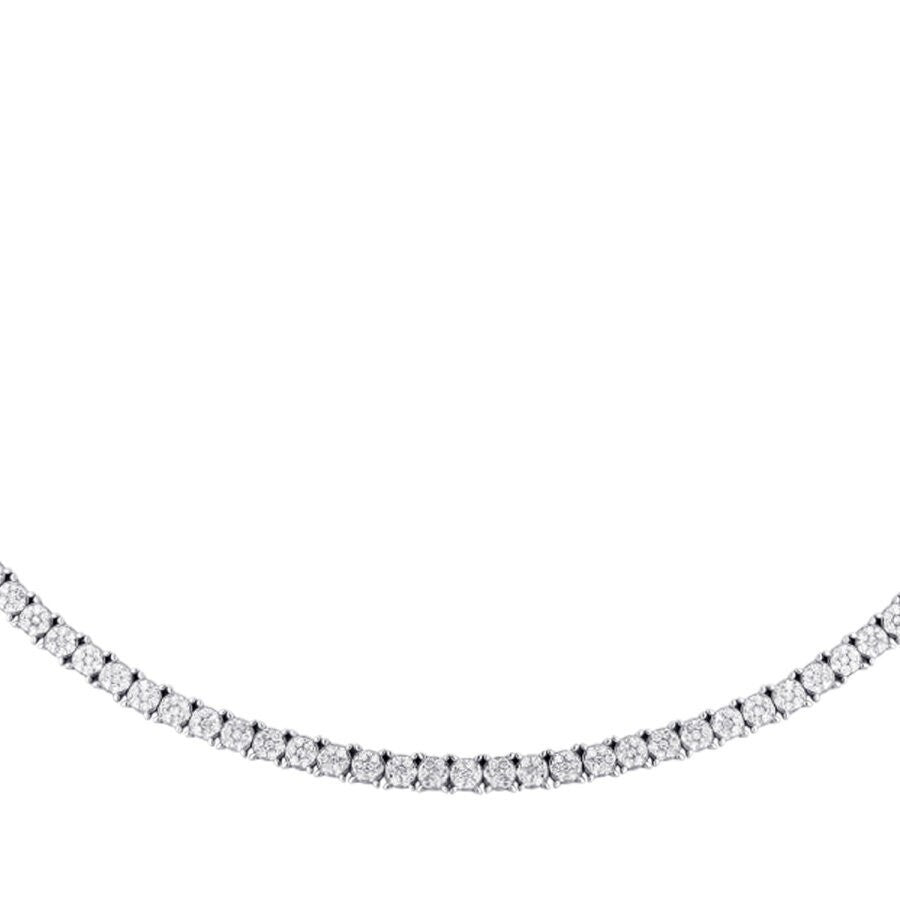 3.00 Carat Diamond Half-Eternity Tennis Neckband