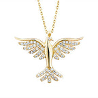 Gold Phoenix Pendant Necklace