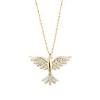 Gold Phoenix Pendant Necklace