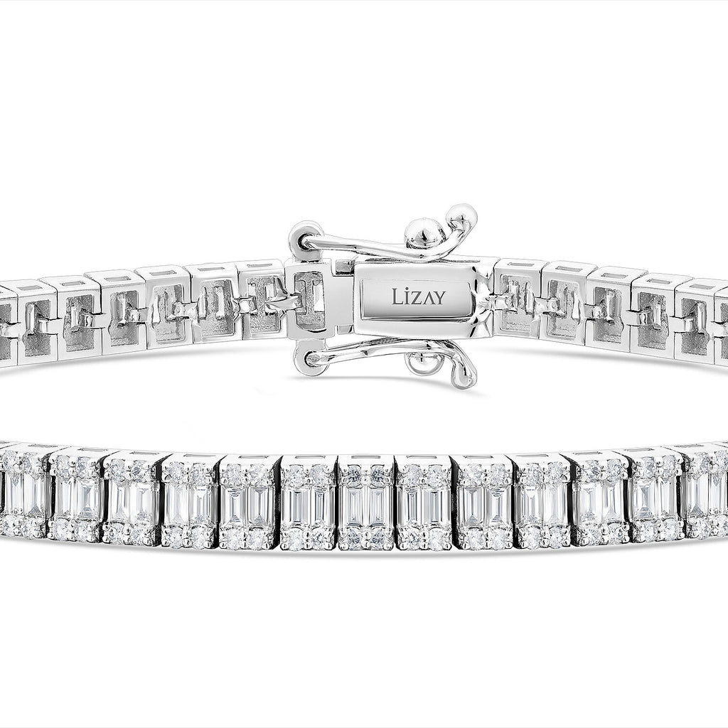 3,05 Carat Diamond Baguette Bracelet
