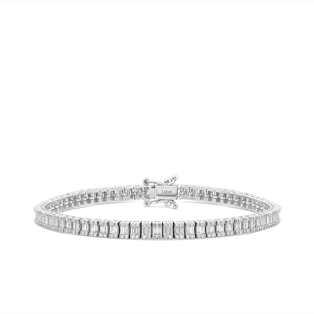 3,05 Carat Diamond Baguette Bracelet