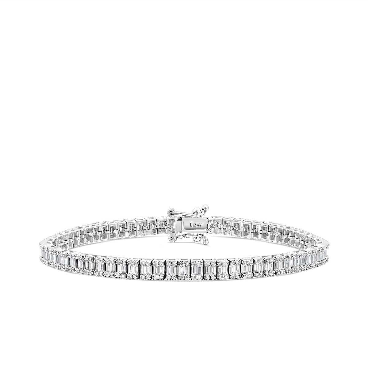 3,05 Carat Diamond Baguette Bracelet