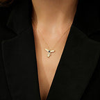 Gold Bird of Paradise Pendant Necklace