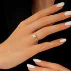 0,62 Carat Diamond Round Solitaire Engagement Ring