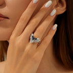 2,34 Carat Diamond Sapphire Ring