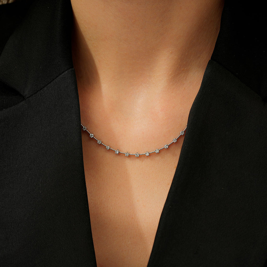 1,50 Carat Diamond Tennis Neckband