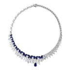 24,03 Carat Diamond Sapphire Neckband