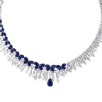 24,03 Carat Diamond Sapphire Neckband