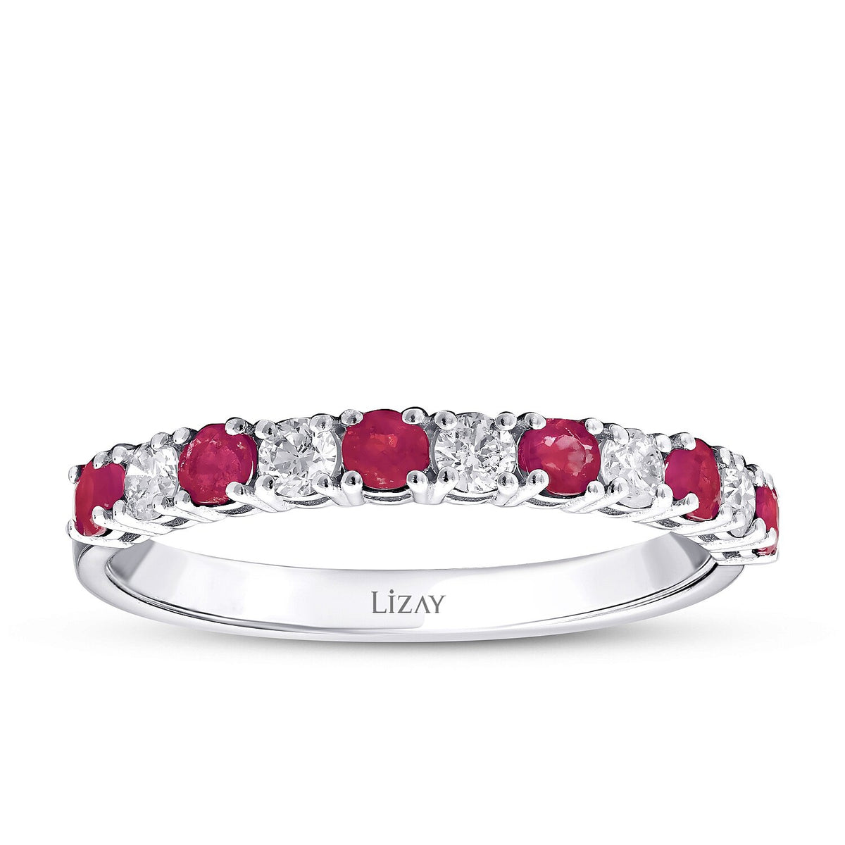 0,57 Carat Diamond Ruby Ring