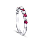 0,57 Carat Diamond Ruby Ring