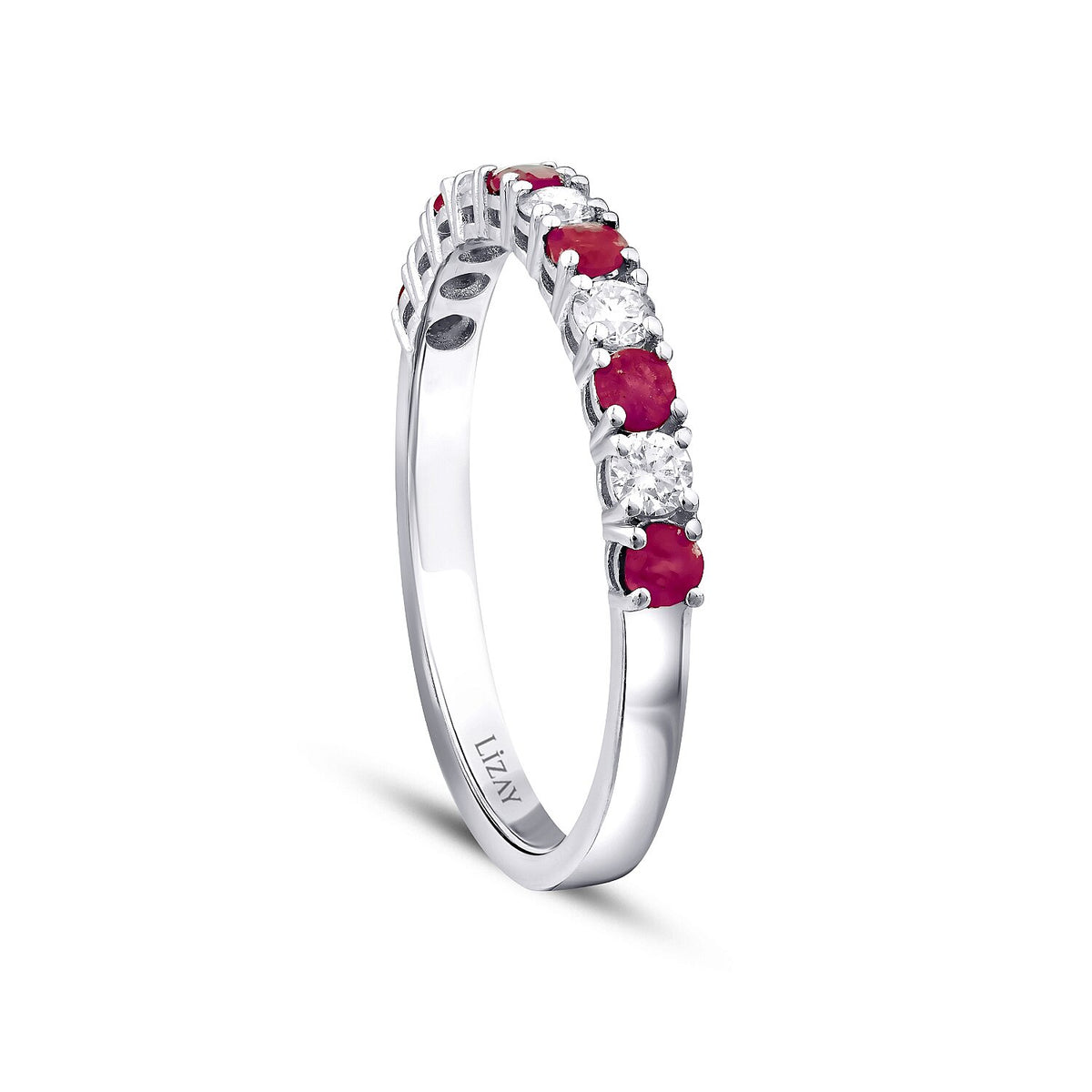 0,57 Carat Diamond Ruby Ring