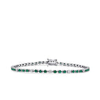 1,89 Carat Diamond Emerald Bracelet