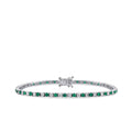 3,27 Carat Diamond Emerald Bracelet