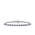 3,79 Carat Diamond Sapphire Bracelet