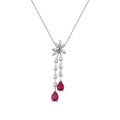 2,11 Carat Diamond Ruby Necklace