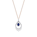 0,60 Carat Diamond Sapphire Necklace