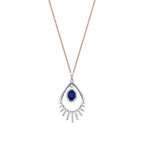 0,60 Carat Diamond Sapphire Necklace