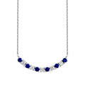 0,49 Carat Diamond Sapphire Necklace