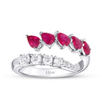 1,15 Carat Diamond Ruby Ring