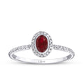 0,44 Carat Diamond Ruby Ring