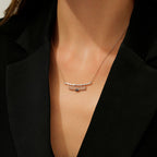 0,36 Carat Diamond Sapphire Necklace