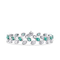 7,55 Carat Diamond Emerald Bracelet