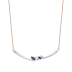 0,47 Carat Diamond Sapphire Necklace