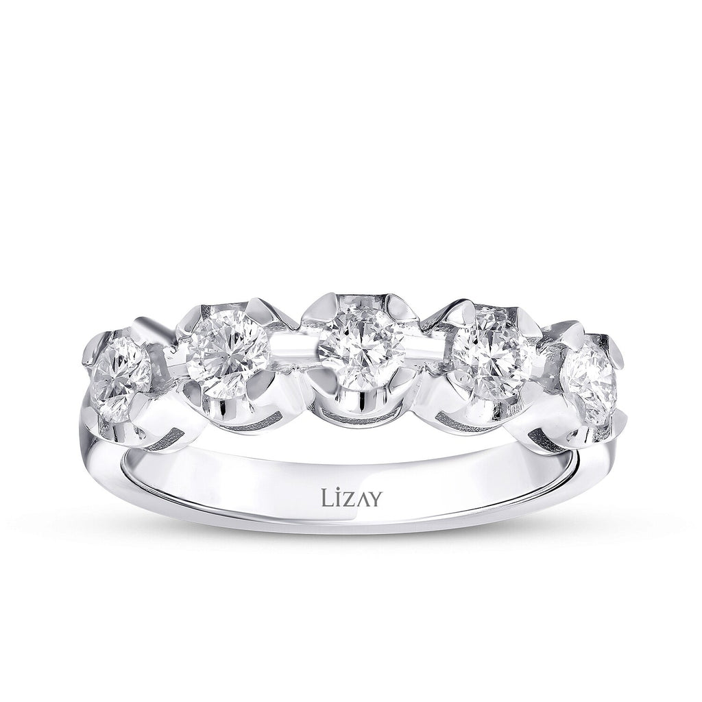 0,65 Carat Diamond Half-Eternity Ring