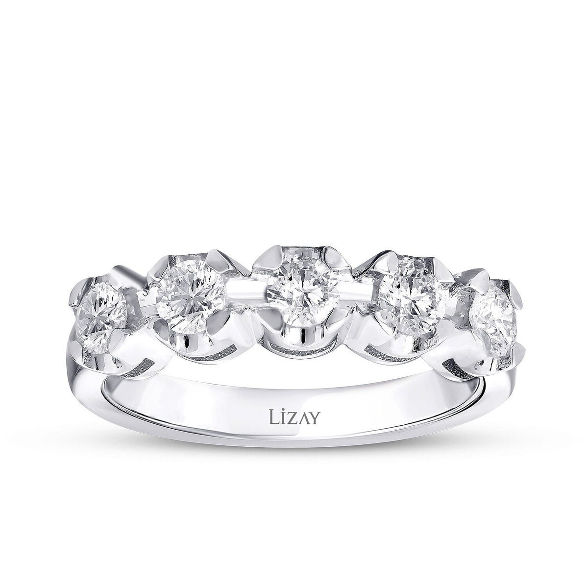0,65 Carat Diamond Half-Eternity Ring