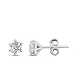 0,50 Carat Diamond Solitaire Earrings