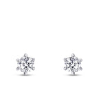 0,50 Carat Diamond Solitaire Earrings