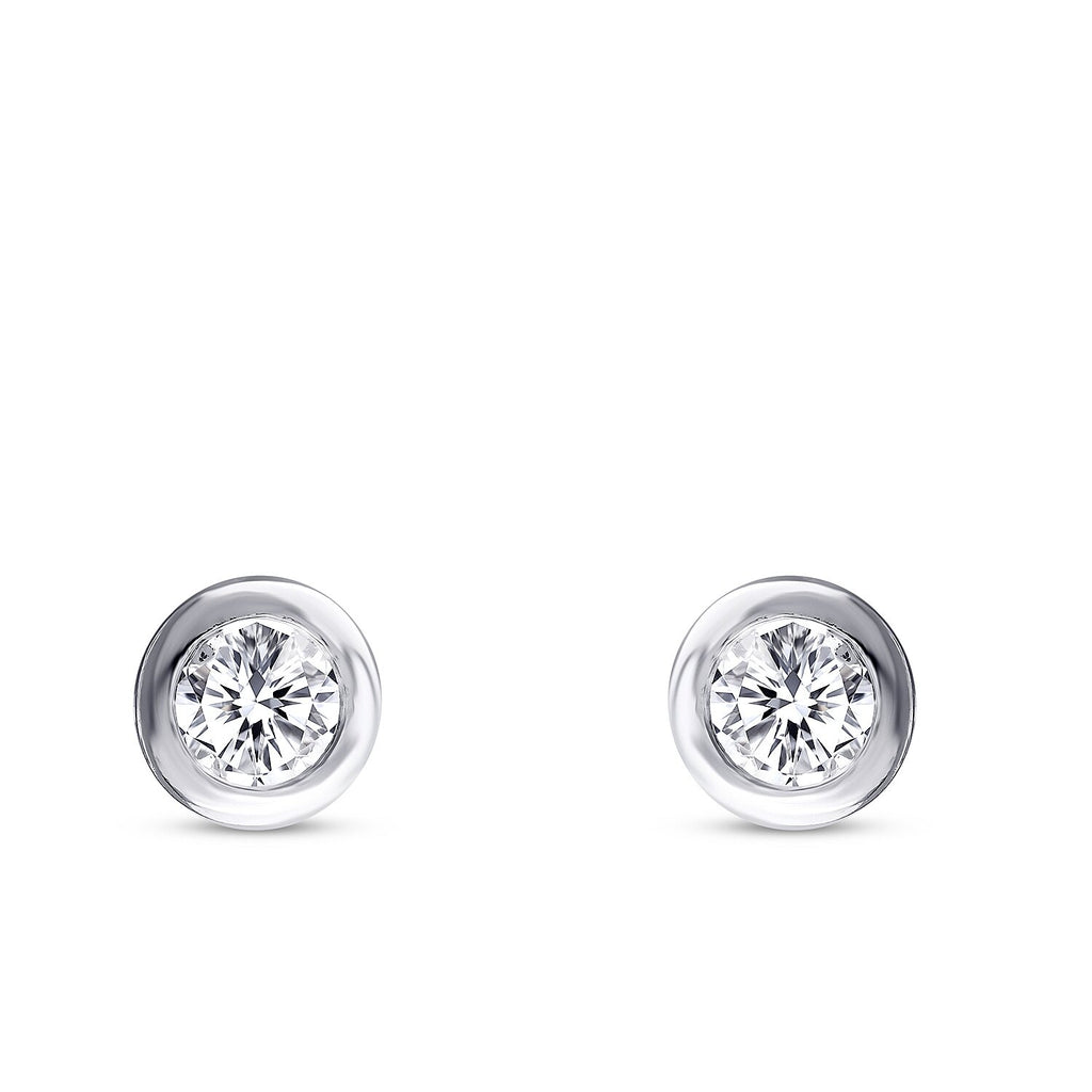 0,64 Carat Diamond Solitaire Earrings