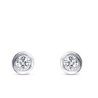 0,64 Carat Diamond Solitaire Earrings