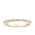 0,16 Carat Diamond Baguette Half-Eternity Ring