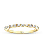 0,16 Carat Diamond Baguette Half-Eternity Ring
