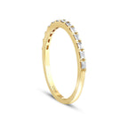 0,16 Carat Diamond Baguette Half-Eternity Ring