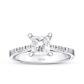1,11 Carat Diamond Princess Solitaire Engagement Ring