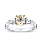 1,29 Carat Diamond Fancy Baguette Ring