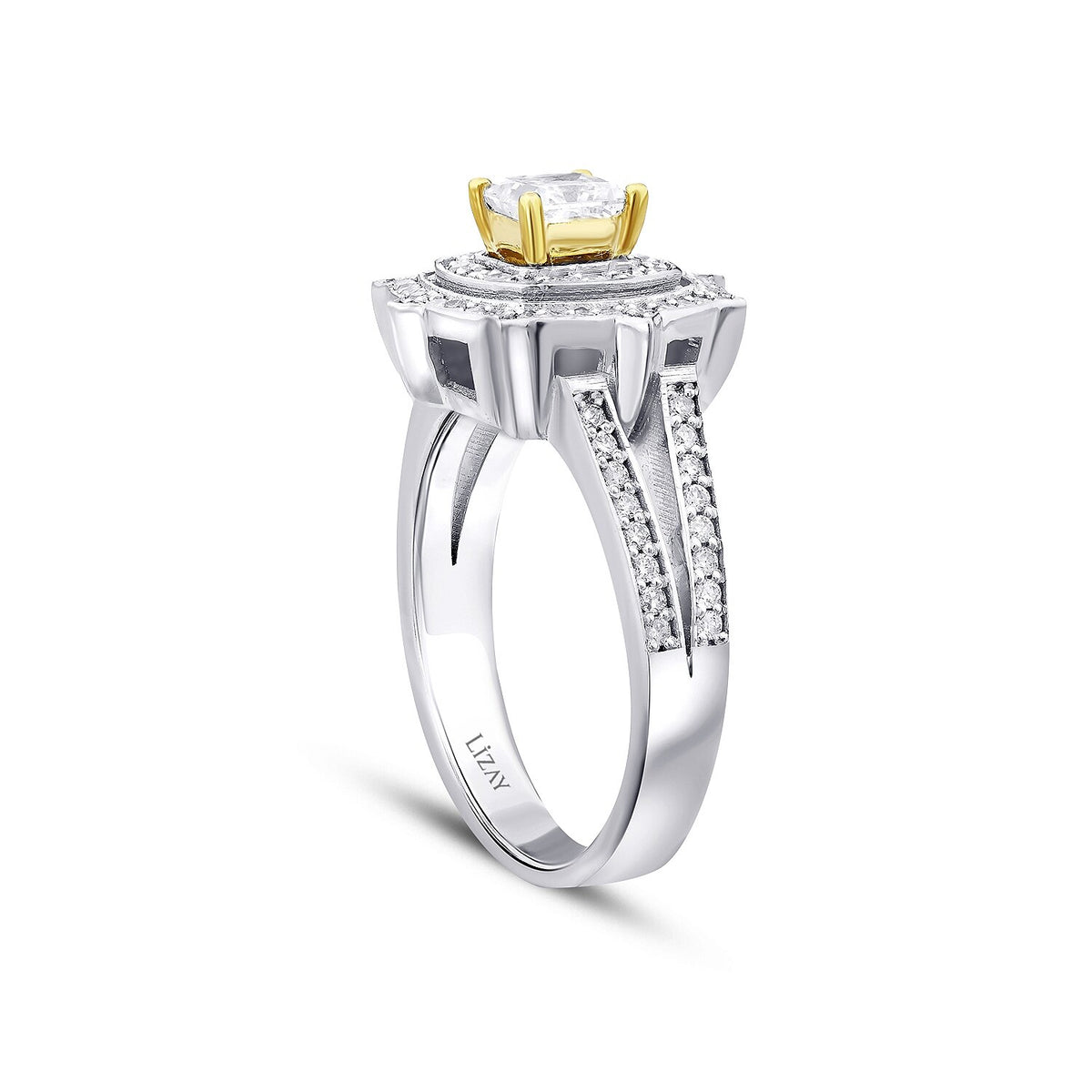 0,99 Carat Diamond Fancy Princess Ring