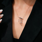 1,17 Carat Diamond Sapphire Necklace