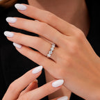 0,65 Carat Diamond Half-Eternity Ring