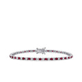 3,70 Carat Diamond Ruby Bracelet