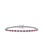 3,70 Carat Diamond Ruby Bracelet
