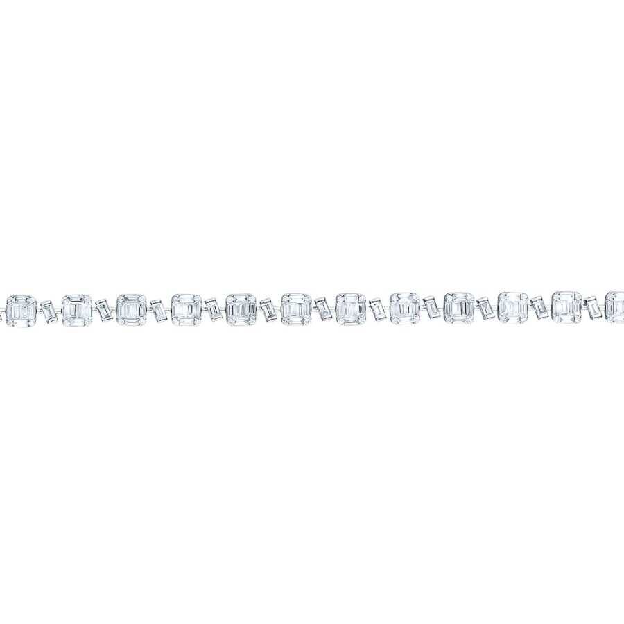 3,63 Carat Diamond Baguette Bracelet